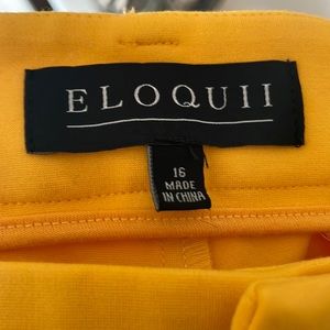 Yellow Eloquii slacks